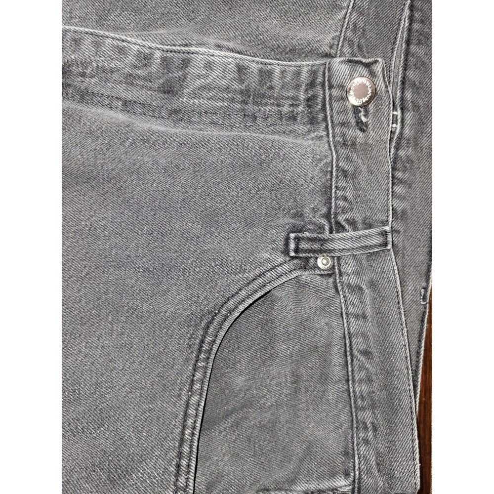 Wrangler 97601CB Men Black Jeans 40x30 Relaxed Fit Straight Leg Faded Denim 2016 - Picture 4 of 15